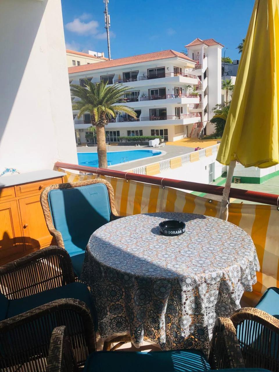 First Line Beach Apartment With Ocean View La Arena Puerto de Santiago  Exterior foto