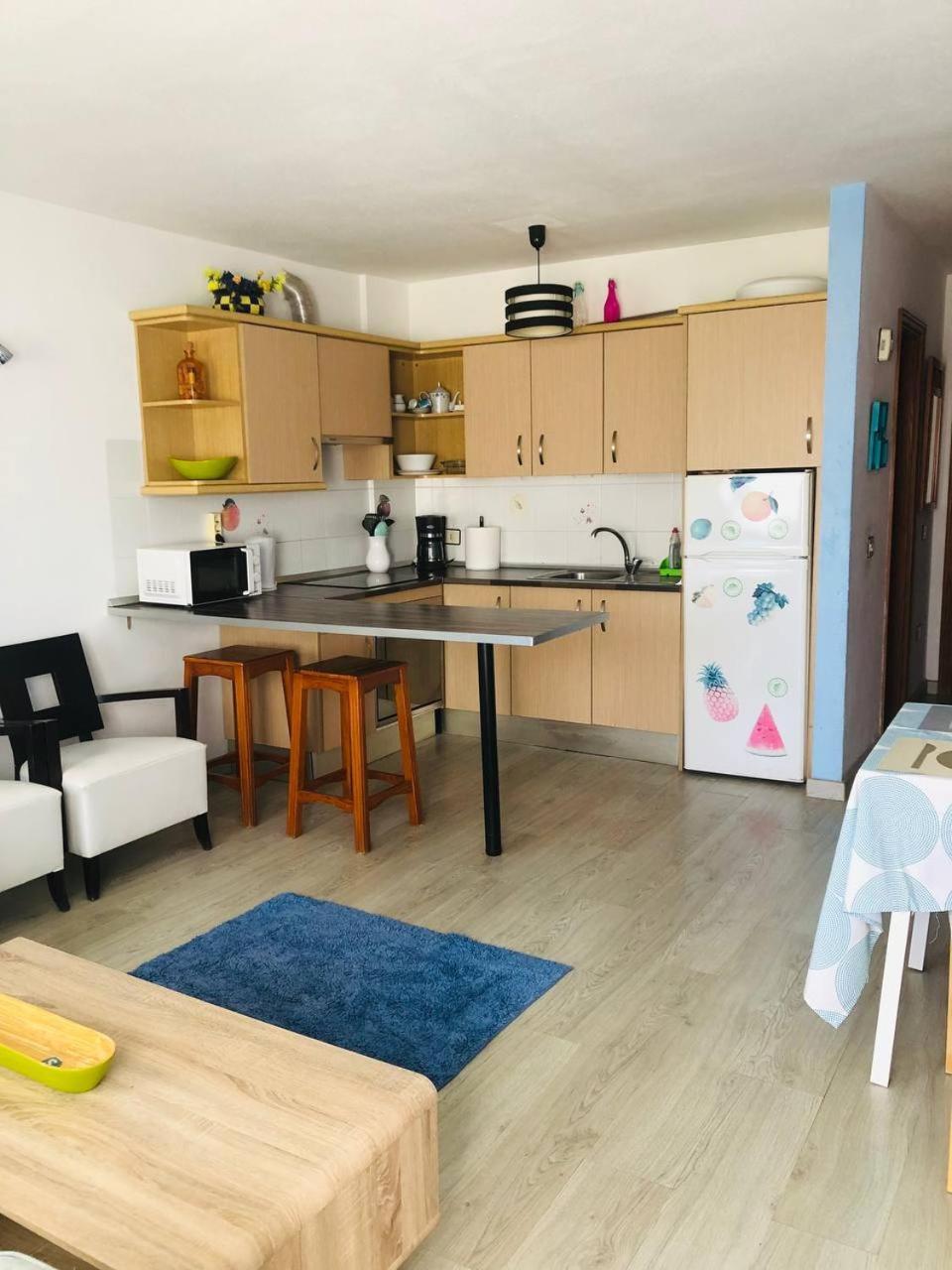 First Line Beach Apartment With Ocean View La Arena Puerto de Santiago  Exterior foto